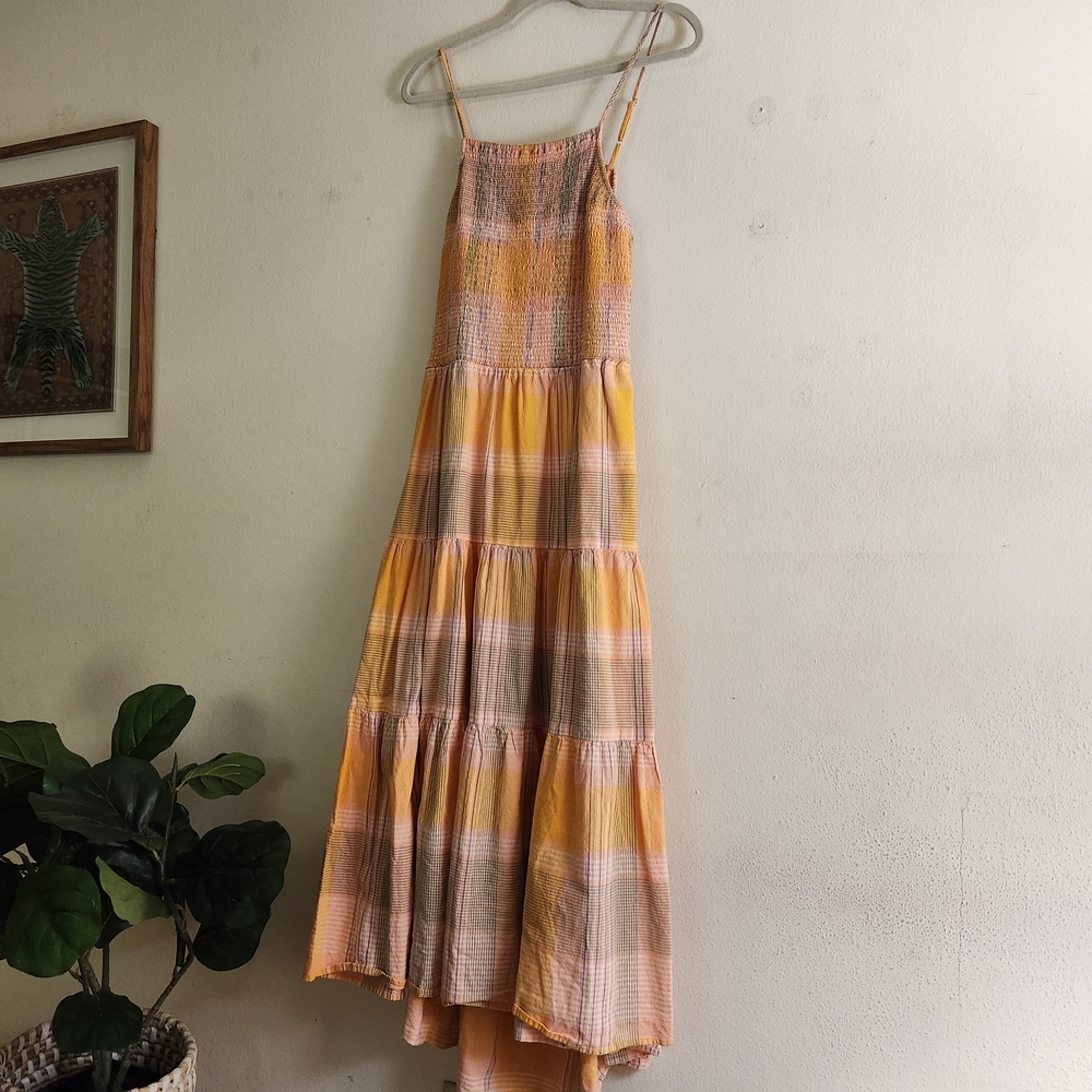 Universal Thread Orange Tiered Smocked Sundress